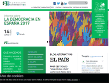 Tablet Screenshot of fundacionalternativas.com